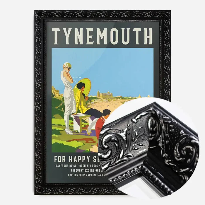 21x30cm | 8¼ x 11¾in / Black Ornate Frame