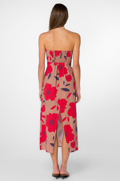 Vivienne Desert Floral Dress - Dresses - Velvet Heart Clothing