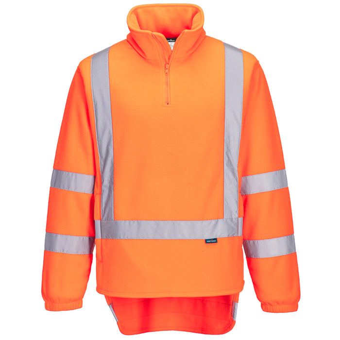 W17 Hi Vis X Back 1/4 Zip Polar Fleece TM601