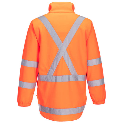 W17 Hi Vis X Back 1/4 Zip Polar Fleece TM601