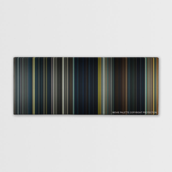Warm Bodies color palette canvas print: thousands of thin vertical stripes of color