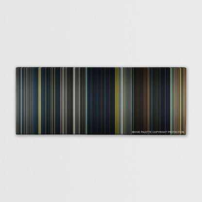 Warm Bodies color palette canvas print: thousands of thin vertical stripes of color