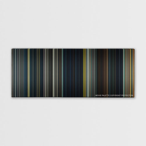 Warm Bodies color palette canvas print: thousands of thin vertical stripes of color