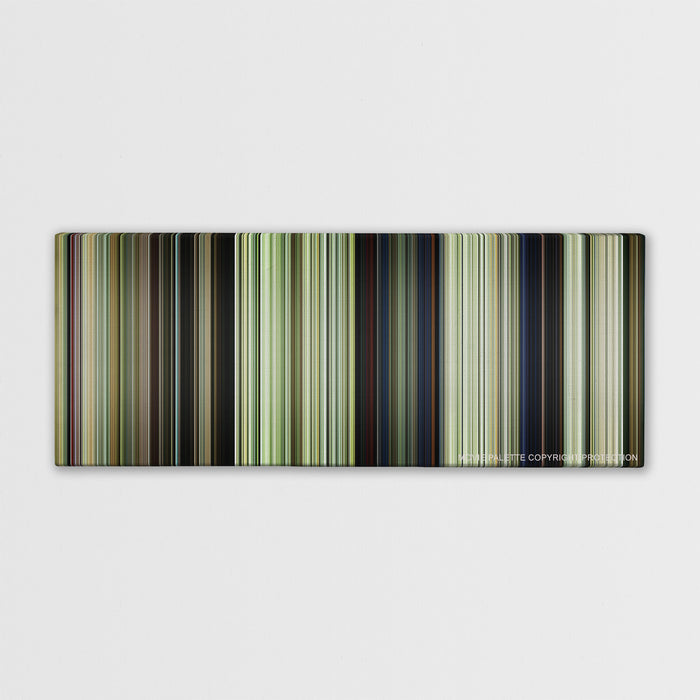 We Were Soldiers color palette canvas print: thousands of thin vertical stripes of color