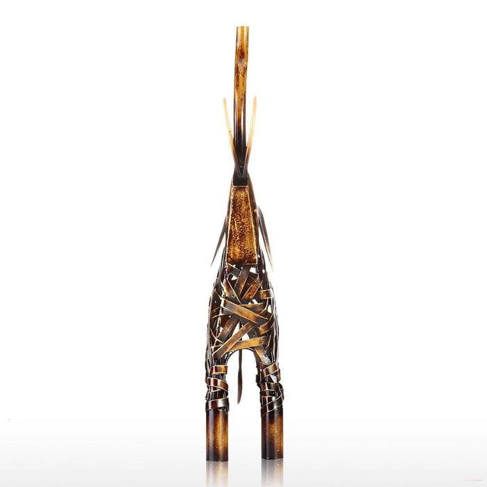 Weaving Elephant Sculpture - Modern Home Decor Accent