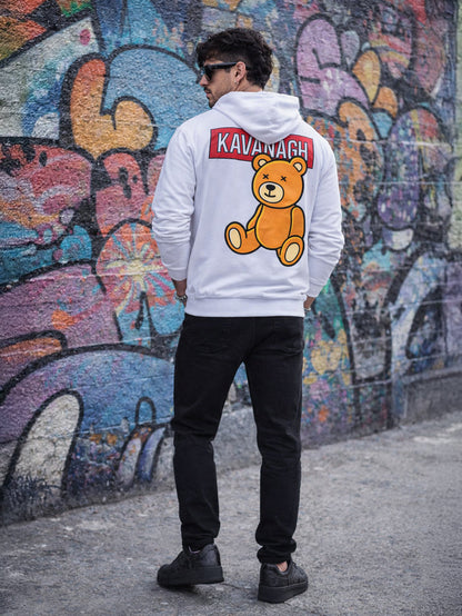 White GK Bear Alert Hoodie