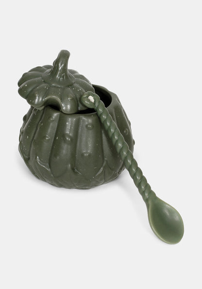 Wickhollow Gourd Trinket Bowl with Lid & Spoon