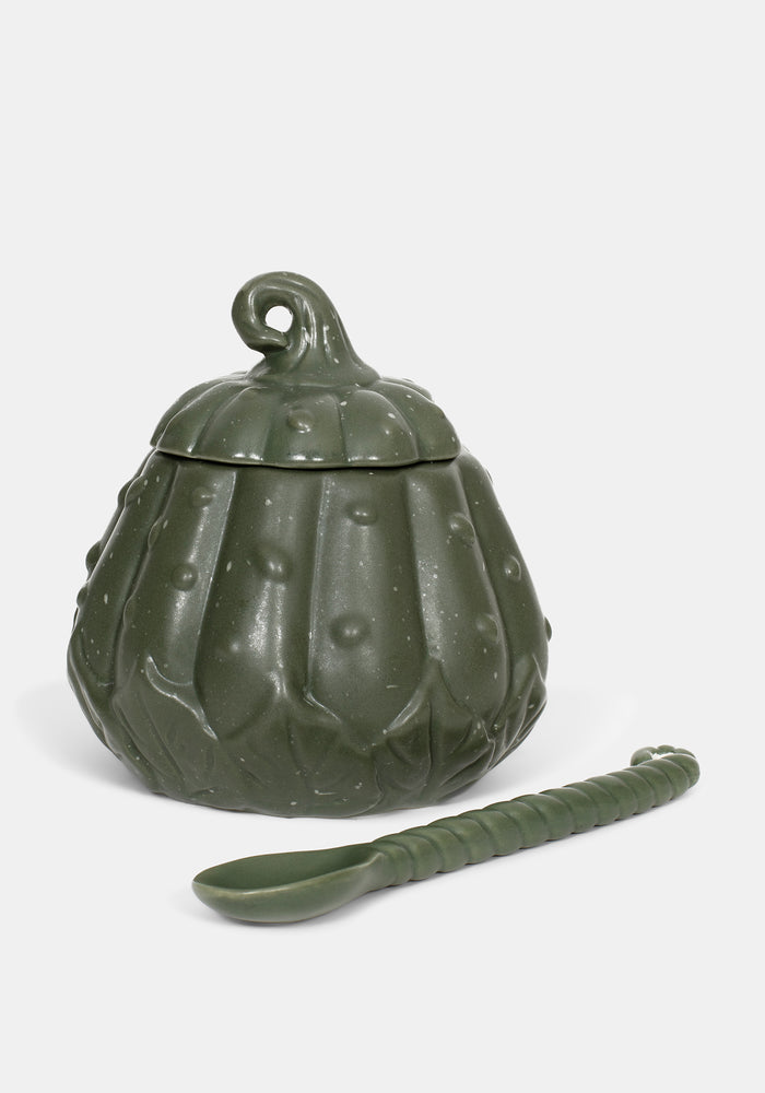 Wickhollow Gourd Trinket Bowl with Lid & Spoon