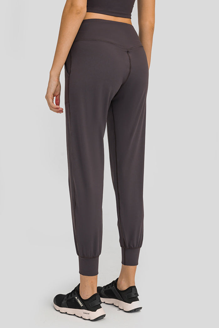 Wide Waistband Slant Pocket Pants - Madikfashions.com