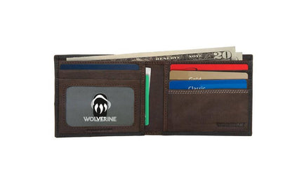 Wolverine I-90 DuraShocks® Bifold RFID Leather Wallet Wallets Wolverine