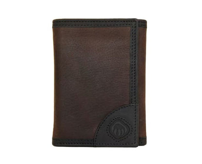 Wolverine I-90 DuraShocks® Trifold RFID Leather Wallet Wallets Wolverine Black/Brown OS