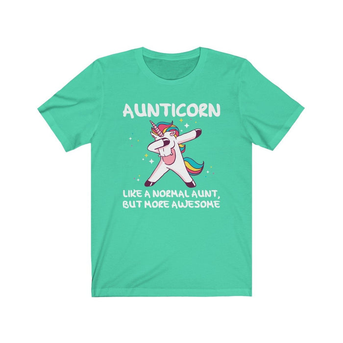 Womens Aunt Gifts Aunticorn Funny Aunt Unicorn Auntie Gift for Aunt T-Shirt $24.99 | Heather Mint / S T-Shirt