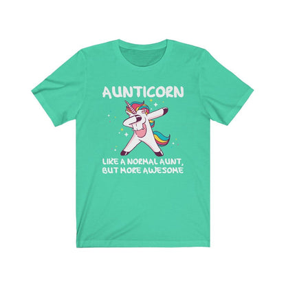 Womens Aunt Gifts Aunticorn Funny Aunt Unicorn Auntie Gift for Aunt T-Shirt $24.99 | Heather Mint / S T-Shirt