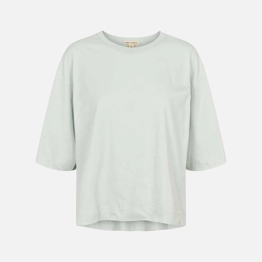 Women's Cotton Signe Boxy Tee - Ice Melt
