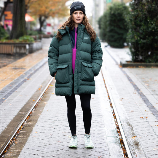 Women's Epiq Down Heritage Parka Jacket - Deep Forest