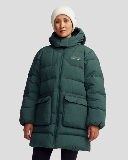 Women's Epiq Down Heritage Parka Jacket - Deep Forest