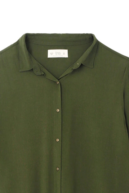 Women's Green Long Sleeve Shirt