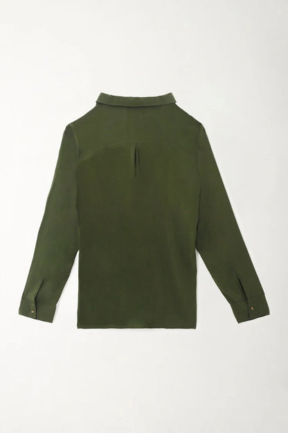 Women's Green Long Sleeve Shirt