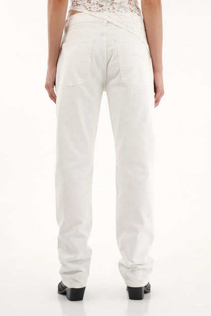 Women's High-Waisted Frayed Hem Jeans