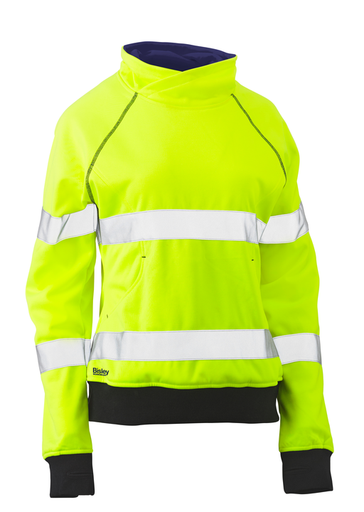 Women's Taped Hi Vis Fleece Jumper BK6818T