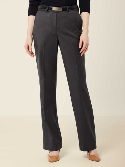 Wool Blend Twill Secret Waist Regular Fit Pant