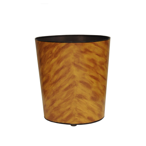 Worlds Away Tortoise Shell Wastebasket
