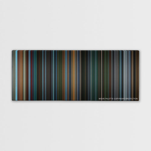 X2: X-Men United color palette canvas print: thousands of thin vertical stripes of color