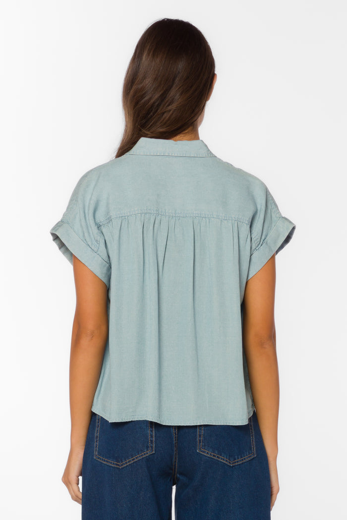 Xander Catalina Sky Shirt - Tops - Velvet Heart Clothing