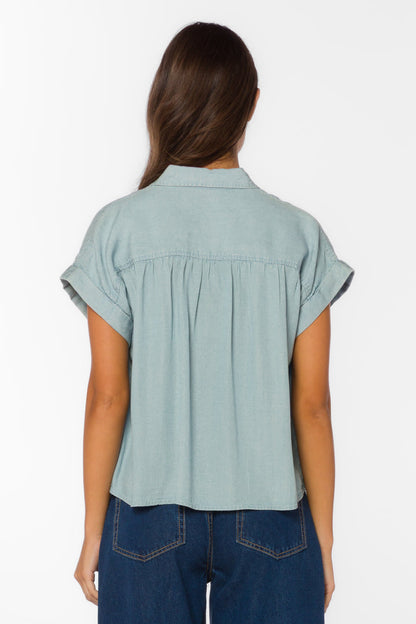 Xander Catalina Sky Shirt - Tops - Velvet Heart Clothing