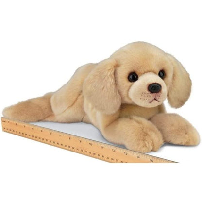 Yellow Labrador Retriever Plush Stuffed Dog Tanner Measuring  Horizontally