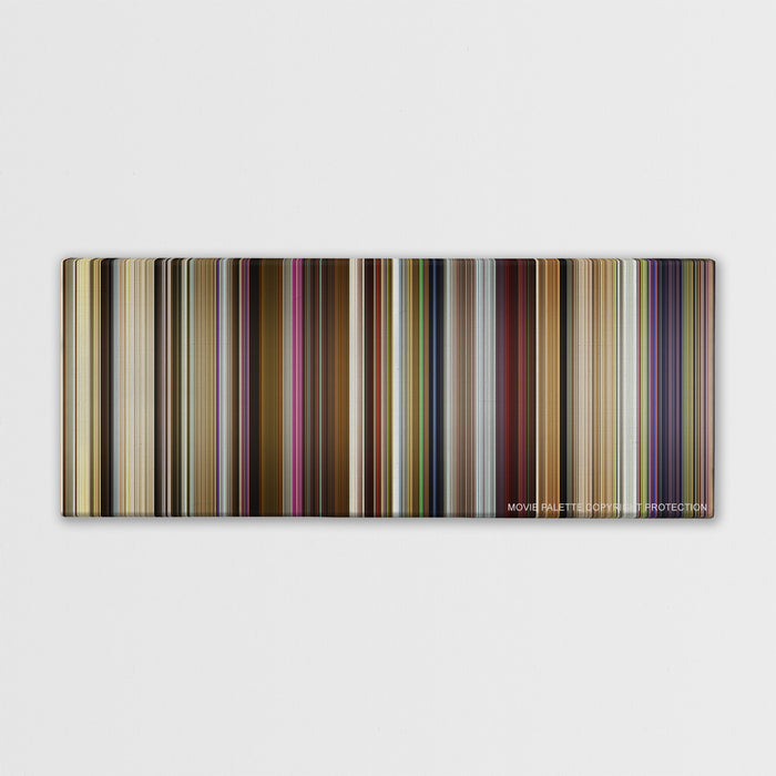 Yesterday color palette canvas print: thousands of thin vertical stripes of color