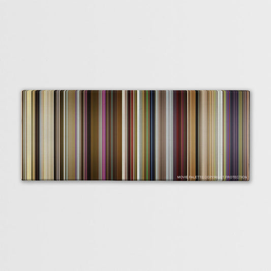 Yesterday color palette canvas print: thousands of thin vertical stripes of color