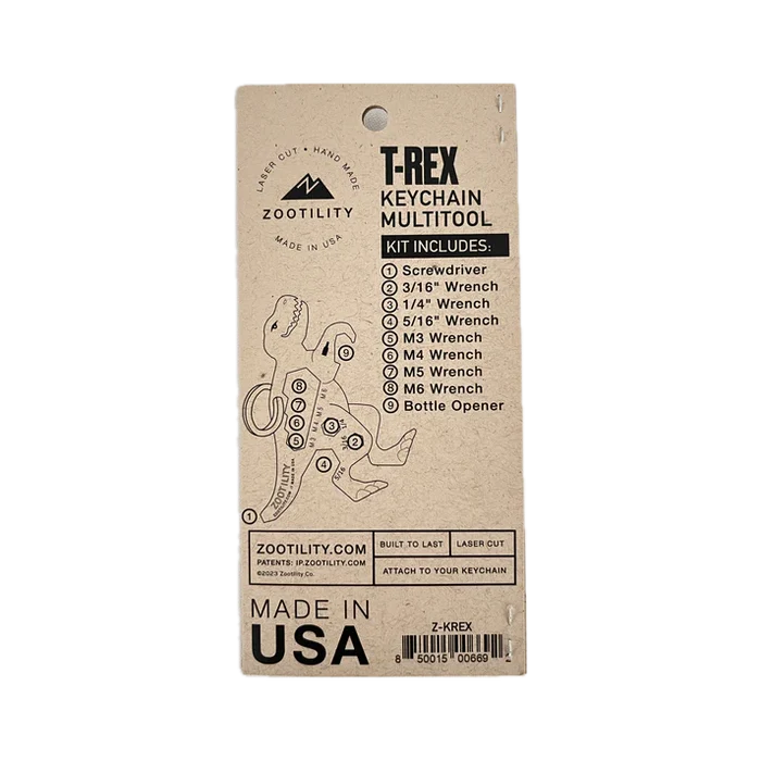 Zootility Key-Rex™ 9-in-1 Keychain Mult-Tool